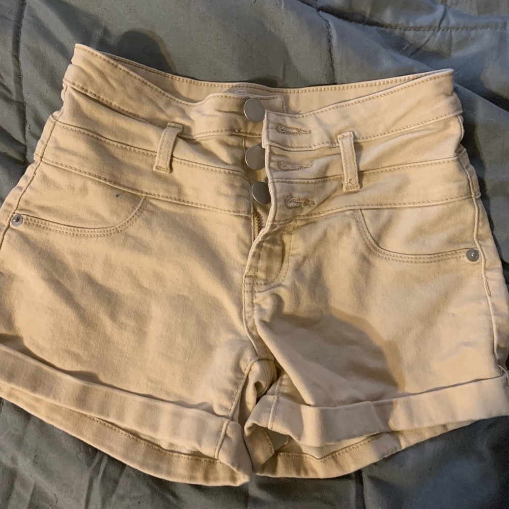 Mid rise cargo jeans, button up